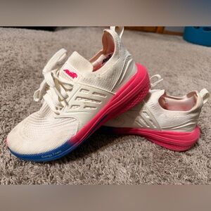 Avia Women's Cream and Pink Sneakers
